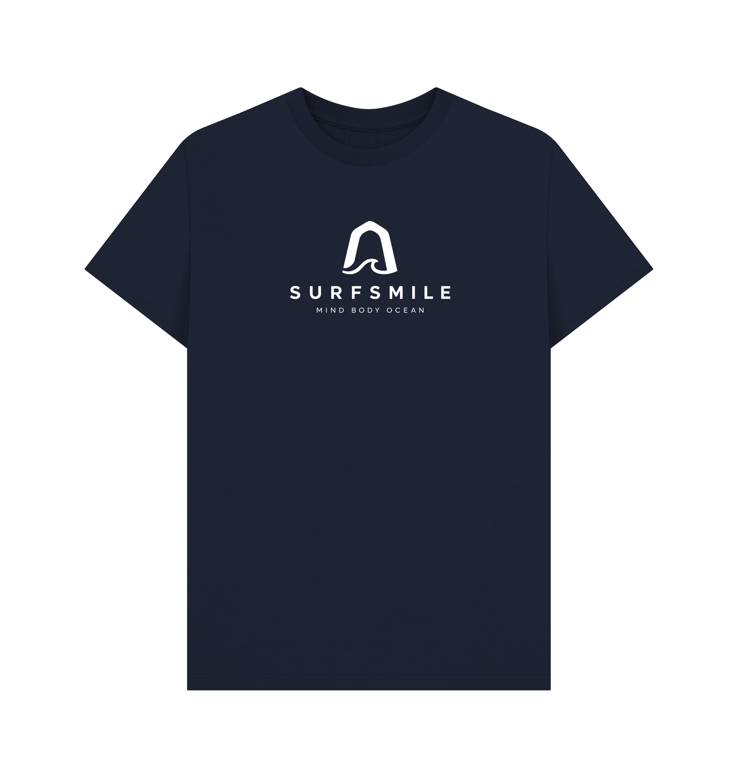 Navy Blue Printed T-shirt Front