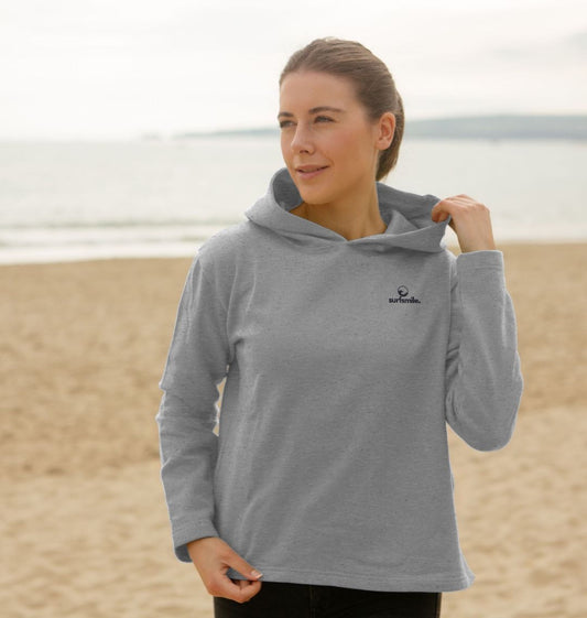 women’s atlantic grey relaxed fit Hoodie