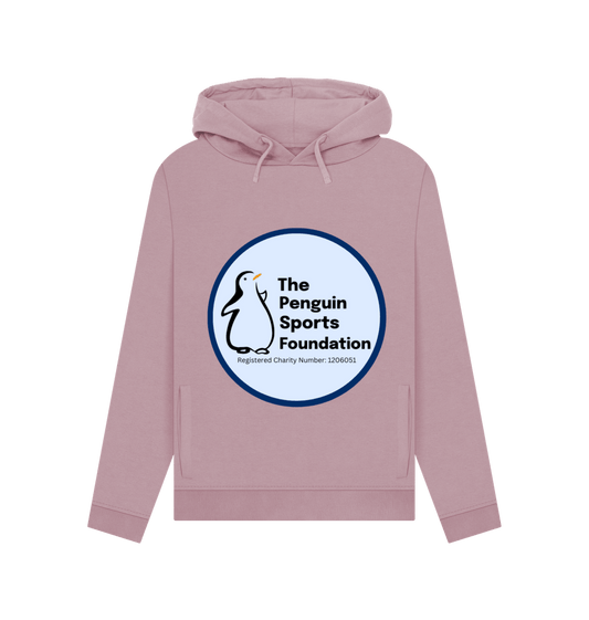 Mauve Womens Penguin Sports Foundation Hoodie in Pink