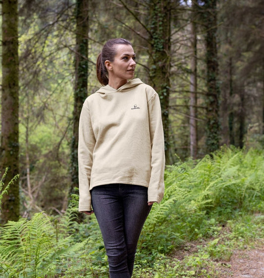 women’s sand relaxed fit hoodie